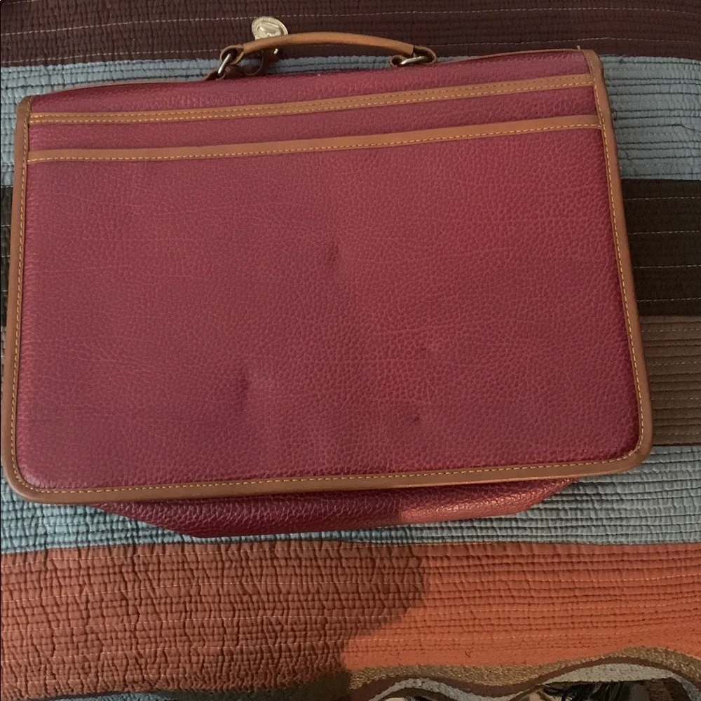 Dooney & Bourke Med/Soft Red Leather Briefcase